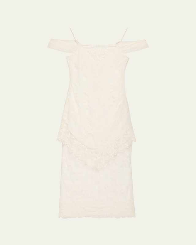Riville Lace Off-The-Shoulder Maxi Dress